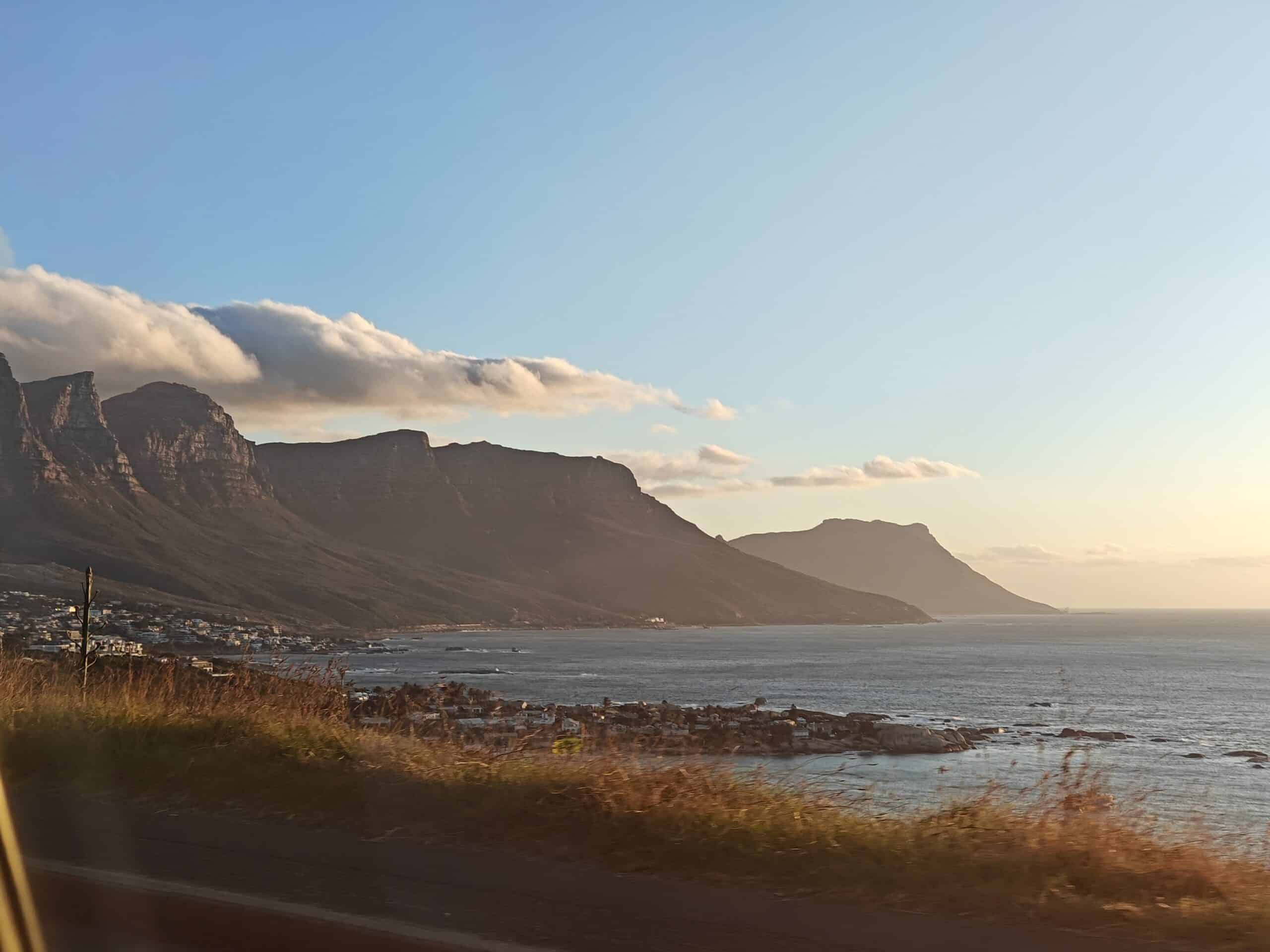 Sunset near Camps Bay on our 10 day South Africa itinerary