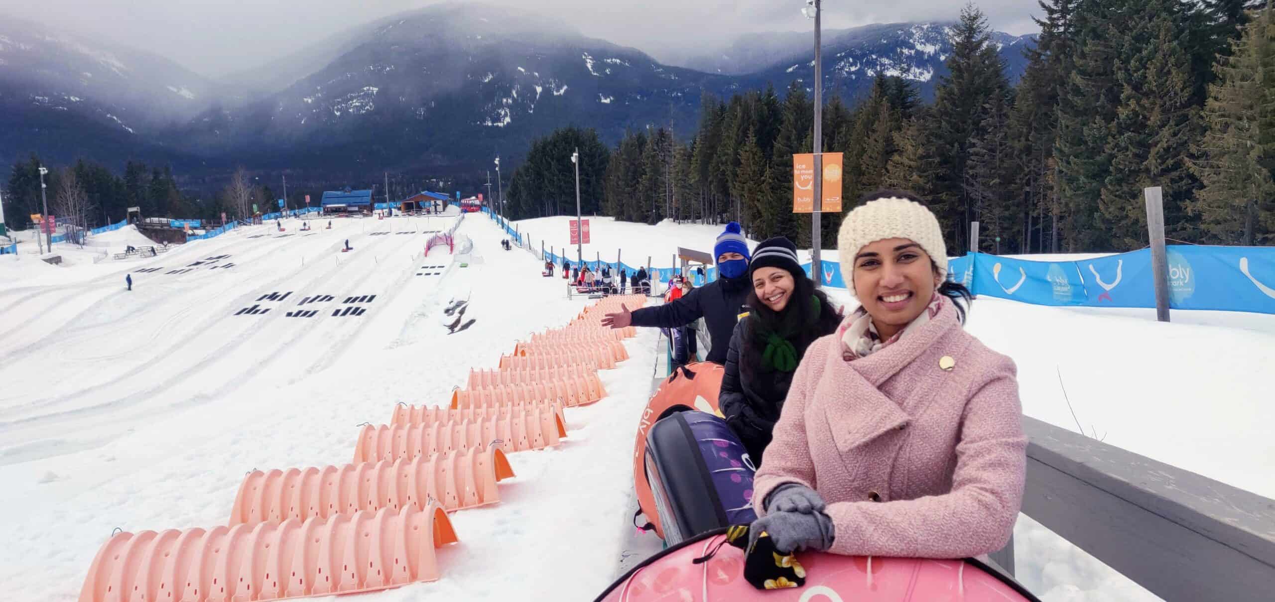 Tubing in Whistler